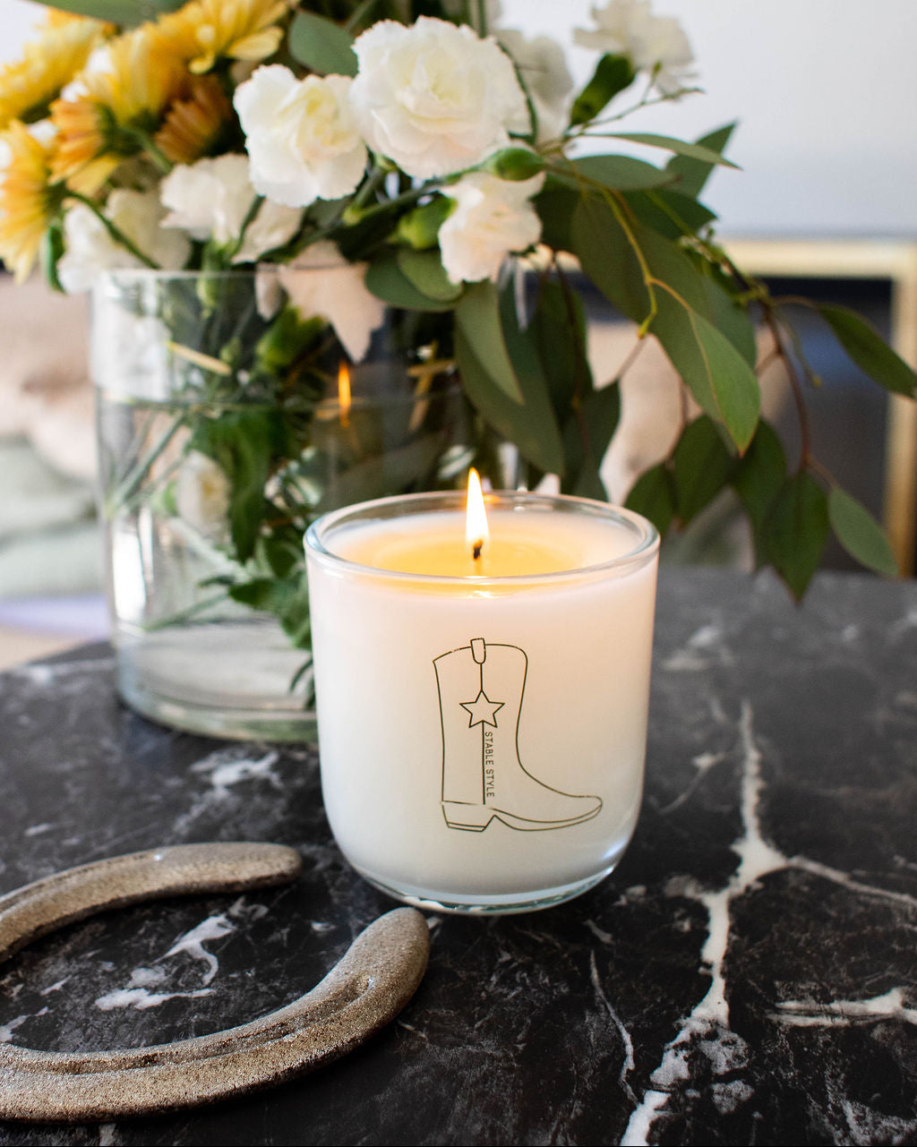 Stable Style Cowboy Boot Candle - Thumbnail 4