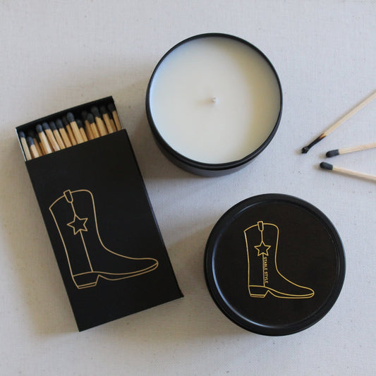 Cowboy Boot - Shine Candle Tin