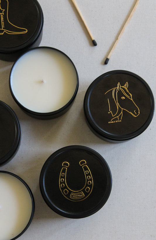 Horseshoe - Lucky Candle Tin
