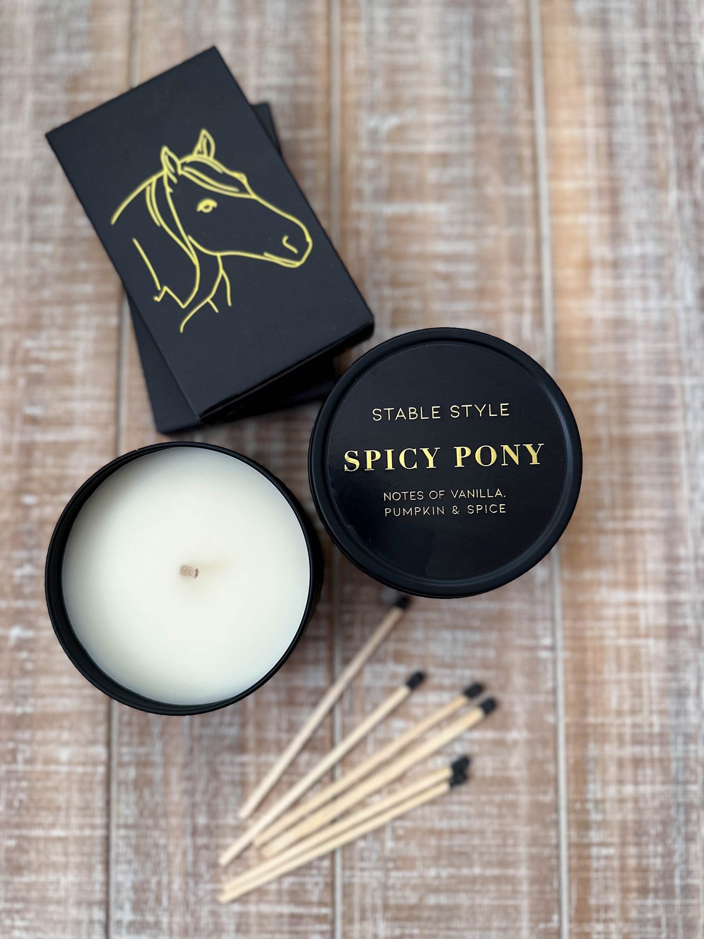 Spicy Pony Candle Tin