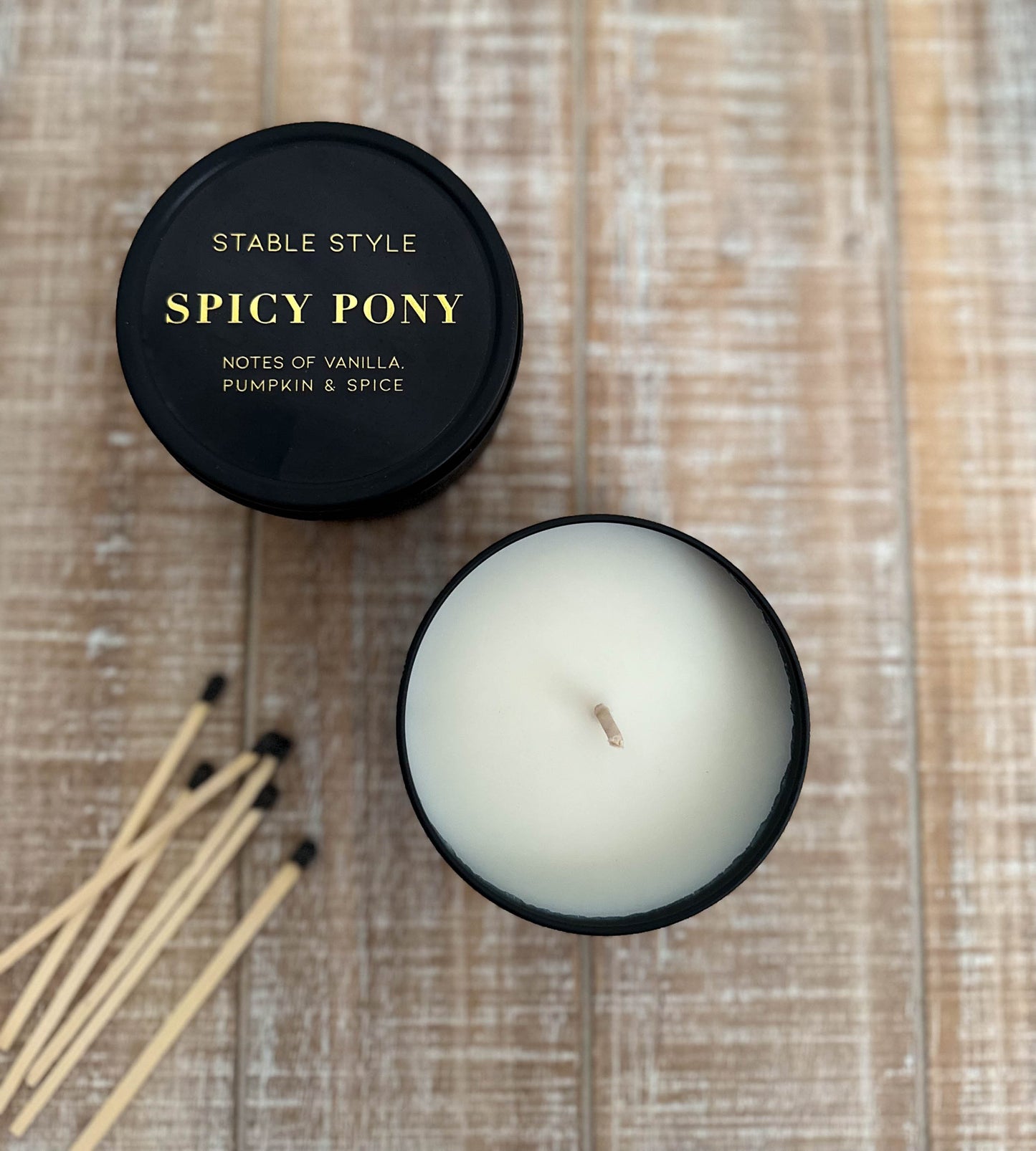 Spicy Pony Candle Tin