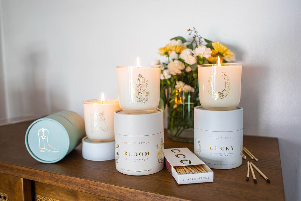 Stable Style Cowboy Boot Candle