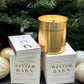 Winter Barn Gold Candle